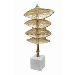 Hot Selling Top Quality Metal High Grade Gold Plated Unique Fancy Texture Designer Sculpture Home And Hotel <b>Table</b> Decor Supplies - Product Image 5