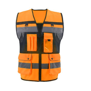 Chaleco de seguridad ligero de poliéster de alta calidad Ropa transpirable reflectante - Product Image 3