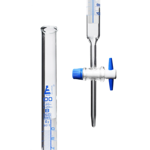 Bureta de vidrio Schellbach de 100ml con llave de paso de PTFE Equipo de laboratorio Premium - Product Image 1