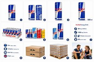 Achetez de la boisson énergisante Red Bull 250 ml et 500 ml en gros / Distributeur mondial de boissons - Product Image 3