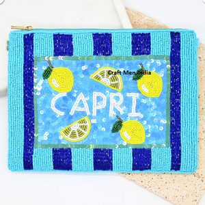 Porte-monnaie en satin pour femmes, style 2025, avec perles, fermeture éclair, décoration à paillettes, pour soirée - Product Image 2