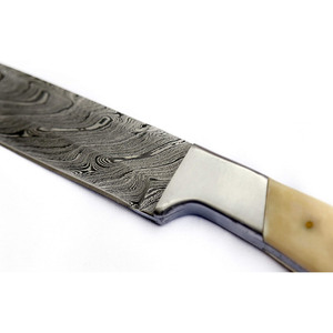 Ensemble de couteaux en acier damas à haute teneur en carbone de qualité supérieure avec belle poignée en palissandre pour la chasse en plein air Camping OEM personnalisable - Product Image 2