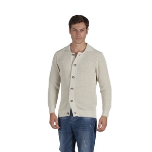 Made in Italy ODM Top Selling 95% Cotton Woven <b>Men's</b> <b>for</b> Shirts with Buttons and <b>Long</b> Sleeves Beige - Product Image 1