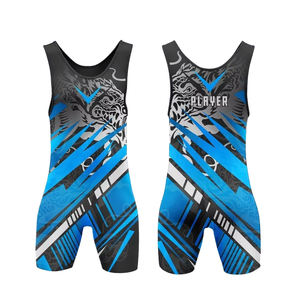 Camiseta de lucha libre ligera personalizada de secado rápido Premium sublimado Spandex arte marcial servicio OEM disponible - Product Image 1