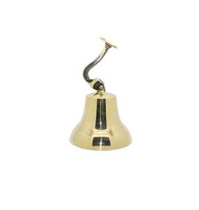 Brass Polished Decorative Ornamental Anchor Brass <b>Bell</b> <b>Bell</b> Brass Ship Wall Nautical Vintage Hanging Ring School <b>Bell</b> - Product Image 3