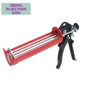 Pistolet à mastic coaxial manuel de qualité industrielle durable, poignée en alliage d'aluminium, rapport 10:1, demi-barillet pour 380 ml, structurel - Product Image 1