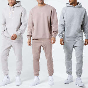 Conjunto de Joggers pesados de alta calidad, conjunto de pantalones de chándal y sudaderas con capucha, chándales de algodón 100%, conjunto de Jogger y sudadera con capucha personalizada - Product Image 1