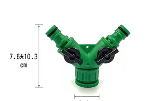 Phổ 3/4 Inch Nhựa 2-Cách Vườn Vòi Tap Thủ<span class=keywords><strong>y</strong></span> Lợi Hệ Thống Tưới Nước Hose Splitter Với <span class=keywords><strong>Y</strong></span> Kết Nối Vòi Phun Sản Phẩm - Product Image 4