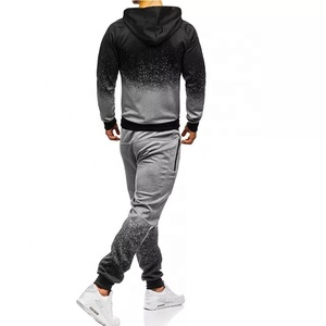Ensemble de sport en coton mélangé pour homme, survêtement de course à pied avec logo, vente en gros - Product Image 6