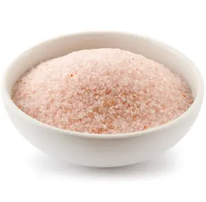 有机食品级天然喜马拉雅中道粉红盐充满矿物质细表岩盐