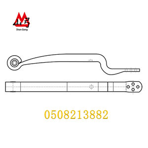 Muelle de Ballesta Tipo Z BPW 88156400 0508213882, Acero Negro, para Camiones de Trabajo Pesado, Embalaje en Palés, 10 Toneladas, Transporte Marítimo - Product Image 3