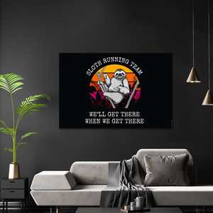 Affiche sur toile de l'équipe de course Madeleine Sloth pour décoration murale - Product Image 2