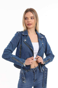 Chaqueta vaquera con capucha de otoño para hombre, abrigo vaquero de Hip Hop, pantalones vaqueros Retro, logotipo personalizado y diseño, chaqueta vaquera para mujer, servicio OEM - Product Image 4