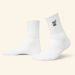 ODM Custom Cotton <b>Socks</b> Animal Embroidery Sports <b>Socks</b> For Men Women Soft <b>Breathable</b> Casual Athletic Wear Factory Wholesale - Product Image 6