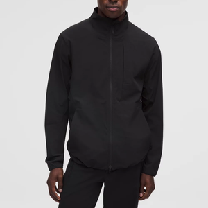 Chaqueta Impermeable Acolchada con Capucha y Bolsillo Frontal con Cremallera, Estilo Urbano, Invierno 2025, Unisex, Logotipo Personalizado, Cortavientos - Product Image 1