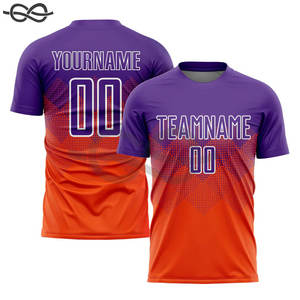 Maillot de football personnalisé chemise de pratique sportive Hip Hop maillot de football à sublimation unie hommes et femmes France maillots de football - Product Image 1