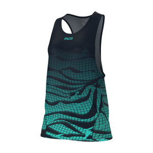 Women's Pro <b>Running</b> <b>Singlet</b> Dune Navy Knitted Fabric - Product Image 1