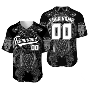 Maillots de baseball et softball de haute qualité avec logo personnalisé chemises hip hop hipster à manches courtes et boutons uniformes de sport souples par sublimation - Product Image 5