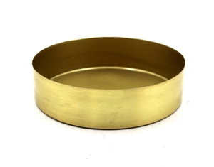 Ensemble de 2 saladiers ronds en métal couleur or pour mariage et décoration de table personnalisés, design unique - Product Image 3