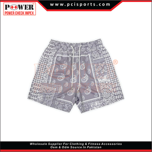Pantalones cortos de malla Cachemira de 5 pulgadas para entrenamiento atlético personalizado de baloncesto de poliéster al por mayor de alta calidad - Product Image 2