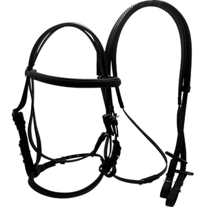 Bride de cheval en cuir durable de couleur rose avec rênes faites pour l'équitation professionnelle Made In India Horse Bridle - Product Image 4