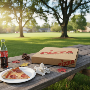 Boîte à pizza en papier kraft écologique haute résistance, emballage alimentaire sûr pour la livraison, les plats à emporter et les services de traiteur - Product Image 6