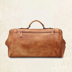 Sac de voyage en cuir véritable de grande capacité pour hommes, sac polochon d'affaires décontracté pour ordinateur portable avec cuir PU en vente maintenant - Product Image 4