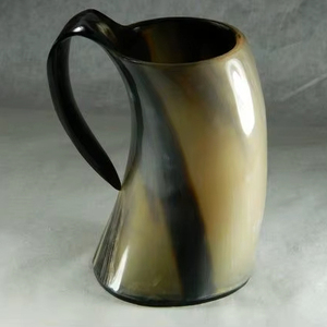 CULTURE CORNE À BOIRE TASSE VIKING DRINKING Tankard Fabriqué en Inde Corne à boire naturelle pour l'occasion de Noël - Product Image 1
