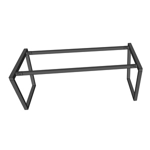 HCTC016 Trapez Concept Assembly System Solid Wood 180x80 Conference <b>Table</b> <b>Legs</b> Minimalist Design <b>Adjustable</b> for Hotels Offices - Product Image 2