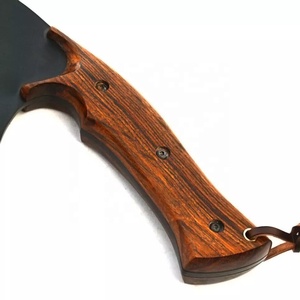 Juego de cuchillos de carnicero de cocina de Damasco personalizado hecho a mano, acero de alto carbono, nuevo diseño, cubierta protegida de madera para cortar alimentos - Product Image 3