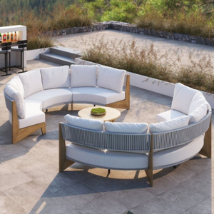 <b>Modern</b> Linen Fabric Living Room <b>Sofa</b> Set with Solid Wood Frame Removable Cushions Convertible Foam for Apartments OEM Available - Product Image 1