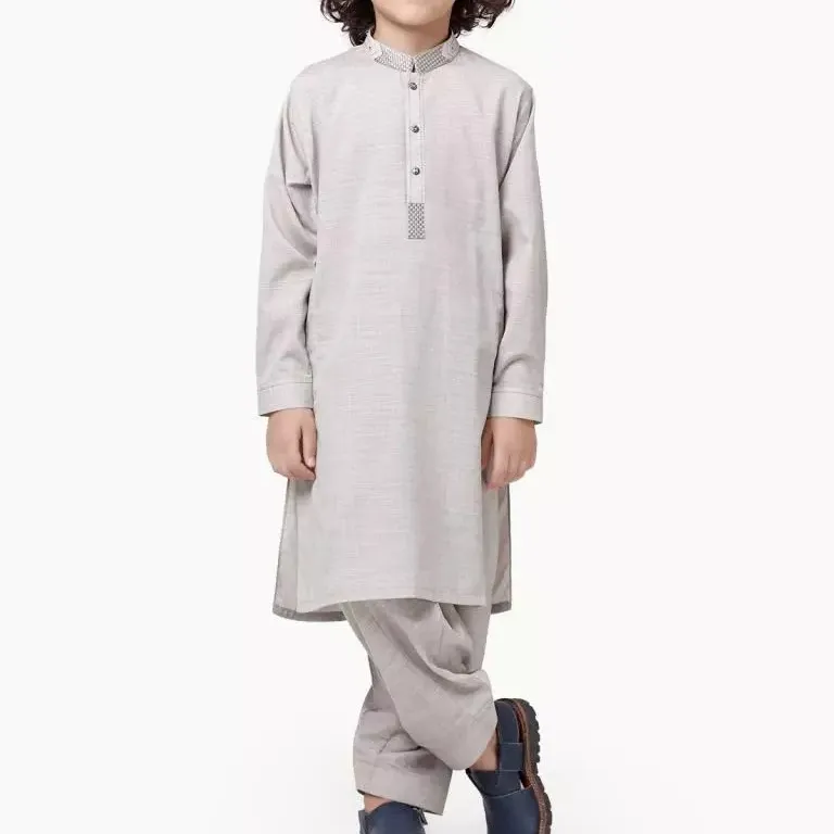 high quality fabric kurta shalwar new design Traditional Pakistani boy shalwar kameez ethnic clothing