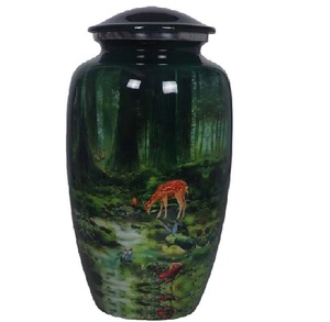 โกศโลหะสำหรับงานศพโกศตกแต่งทำจากโลหะสวยงามทนทานดีไซน์แบบขัดเงา - Product Image 5