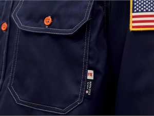 OEM Protección DE SEGURIDAD Nomex Camisas de manga larga resistentes al fuego 100% Chaquetas de seguridad de algodón - Product Image 4