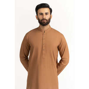 Ensemble décontracté : Kameez court et pantalon droit ajusté, motif uni - SK-BSCSL25-003 - Product Image 4