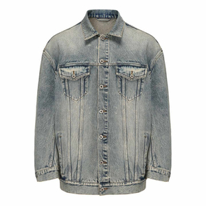 <b>Men's</b> High Quality Button Up Demin <b>Jackets</b> Jean <b>Men</b> 2025 Turn Down Collar Premium Design Denim <b>Jacket</b> <b>For</b> <b>Men</b> - Product Image 1