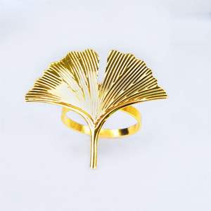 <b>Gold</b> Plated Solid Brass Metal Napkin Ring For Home Hotel Restaurant Tableware Decoration Napkin Ring For <b>Tissue</b> <b>Paper</b> Storage - Product Image 6