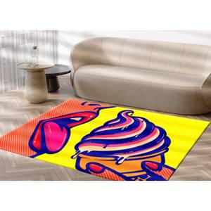 Tapis imprimé Pop Art abstrait pour femme, pour décoration moderne de la maison, tapis en velours - Product Image 3