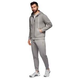 Conjunto Deportivo para Hombre, Sudadera con Cremallera, Pantalones Deportivos, Algodón y Poliéster, 490 GSM, Grueso, para Invierno, Gimnasio, Marca Privada OEM, Fábrica - Product Image 2