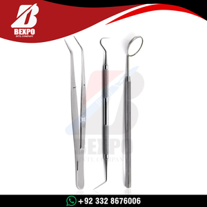 Instrumentos Dentales de Acero Inoxidable de Alta Calidad, Kit Básico de Examen de Higiene, Pinzas, Espejo, Explorador, Herramientas - Product Image 3