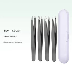 Pinzas para Pestañas de Marca Privada, Blancas, Negras y Beige, con Punta de Fibra, Logotipo Personalizado, Punta de Fibra para Extensión de Pestañas de Volumen - Product Image 6