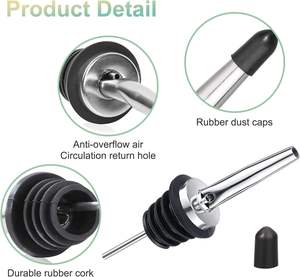 ขวดเทเหล้าสแตนเลสสำหรับราดซอสสุราน้ำเชื่อมน้ำมันมะกอกเทสำหรับไวน์สุรา - Product Image 3