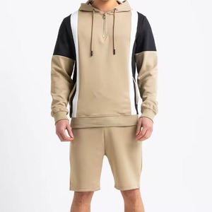 Conjunto de Sudadera con Capucha y Pantalones Cortos de Invierno para Hombre, Tallas S-5XL, Ropa Deportiva, Chándal Informal de Felpa, Ropa de Calle 100% Algodón de Secado Rápido - Product Image 1