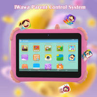 Nouvelle tablette éducative pour enfants de 7 pouces avec écran tactile capacitif, processeur quadricœur, WiFi/Google Play Store, applications préinstallées, 2 Go de RAM, garantie d'un an