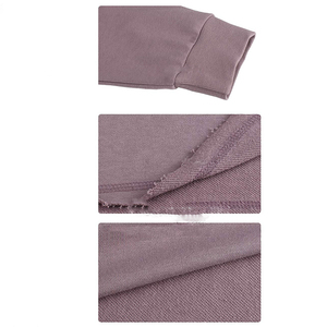 เสื้อฮู้ดคอตตอนผ้าโพลีเอสเตอร์แบบครอปของผู้หญิงเสื้อมีฮู้ดผ้าถักแฟชั่นสตรีท - Product Image 5