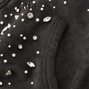 Sweat à capuche tendance pour homme, orné de strass, scintillant, en tissu polyester/coton respirant et écologique, style moderne. - Product Image 4