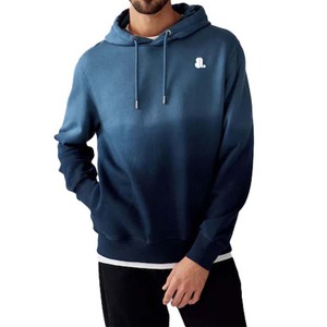 Sudadera con Capucha de Algodón para Hombre, Gruesa, de Invierno, con Forro Polar, Diseño de Logotipo Bordado con Pedrería, Patrón Sólido en la Parte Delantera - Product Image 1