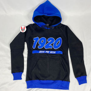 Sudadera con Capucha de Forro Polar para Mujer con Bordado de la Hermandad Zeta Phi Beta |   Sudadera con Capucha de Felpa de Poliéster y Algodón para Mujer, Bordada con el Logotipo de la Hermandad ZPB - Product Image 5