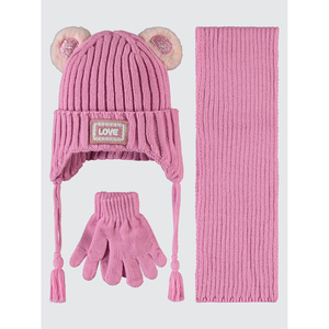 Conjunto de accesorios para preescolar para niñas, gorro y guantes - Product Image 1