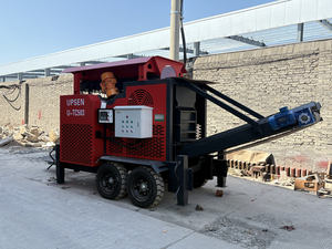 Upsen Utc503 Trailer Mobiele Kaakbreker met Motor, 20t/u Capaciteit, Draagbaar op Wielen voor Recycling - Product Image 5